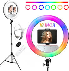 RINGLIGHT 18INCH & STAND RGB