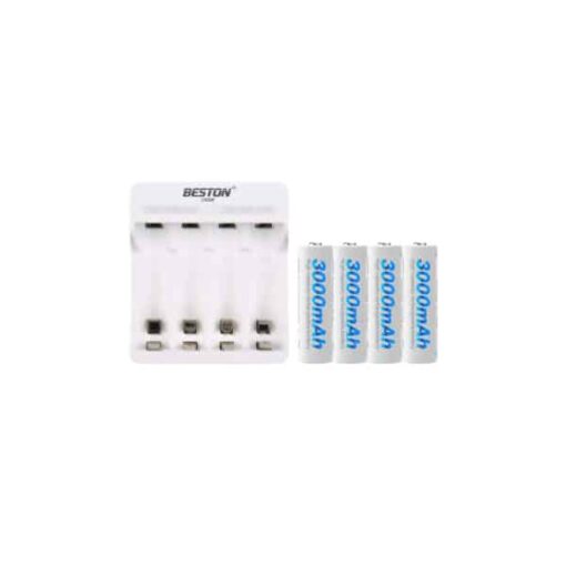 Beston 4PCS AA Rechargeable Battery 3000mAh